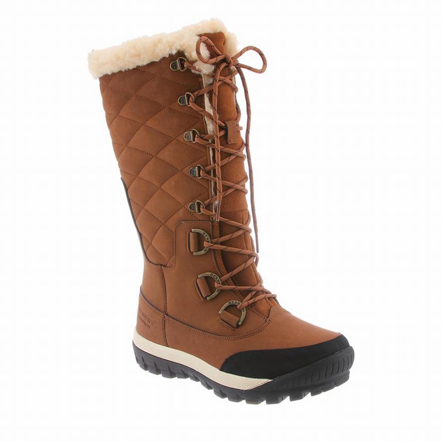 Bearpaw Isabella Wide Tall Boots UK - Women's Boots Brown ||NXBQCR-695||